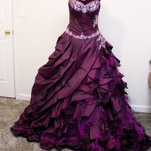 Mori Lee Purple Prom/Quinceñera Ballgown